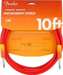 Cable Fender Ombre Series Para Instrumento 3m - Tequila