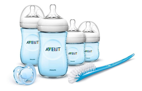 Imagen 1 de 4 de Set Kit Teteros Biberon Avent Natural Anti Cólicos Bebe