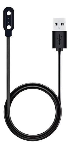 Cargador Cable Magnético Usb Smartwatch Reloj Inteligente Negro