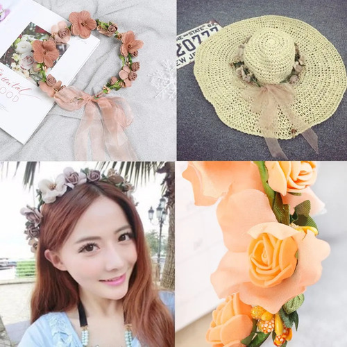 Nuevo Diadema Con Forma De Corona De Flores For Boda,