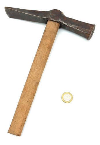 Martillo Piqueta Antigua Acero Mango Madera - Herramienta (Usado)