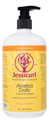 Jessicurl, Aloeba - Acondicionador Diario Para Cabello Rizad