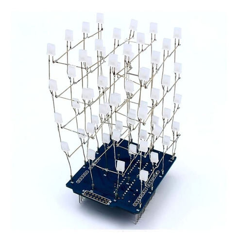 Mgsystem 1x Arduino Shield Cubo Cube Led 4x4x4 