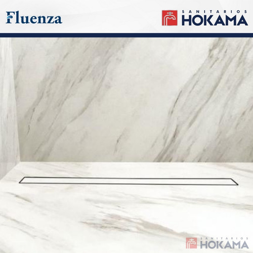 Imagen 3 de 10 de Rejilla Lineal Ducha 70cm Revestimiento Porcelanato Baño Box