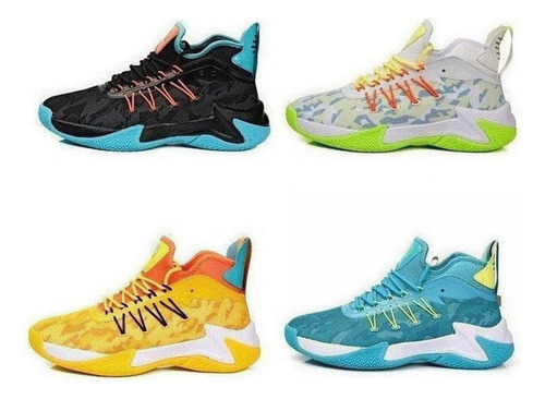 Zapatillas De Baloncesto Transpirables Y Amortiguadoras