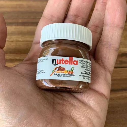 64 Pzas Nutella Mini Vidrio 25g Regalo Snack Envío Gratis