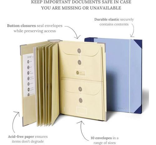 In Case Go Missing Binder,organizador De Documentos En Folio