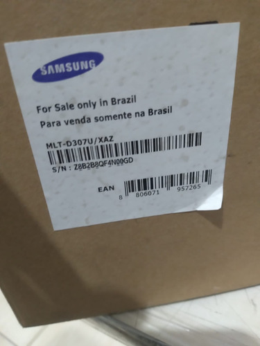 Toner Samsung 307u Black Mlt D307u Tinta Preto