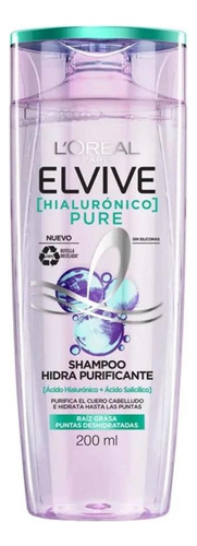 Shampoo Elvive Hialurónico Pure 200 Ml