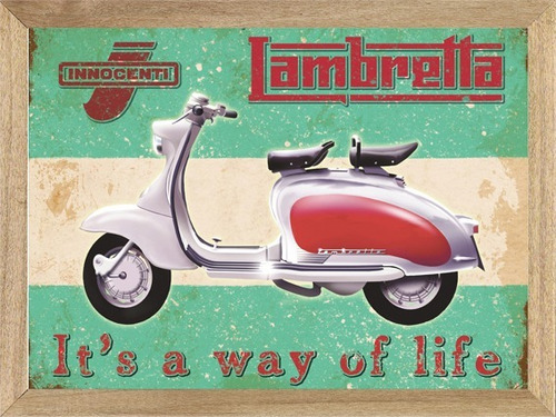 Lambretta Scooter , Cuadro , Publicidad Poster    X279