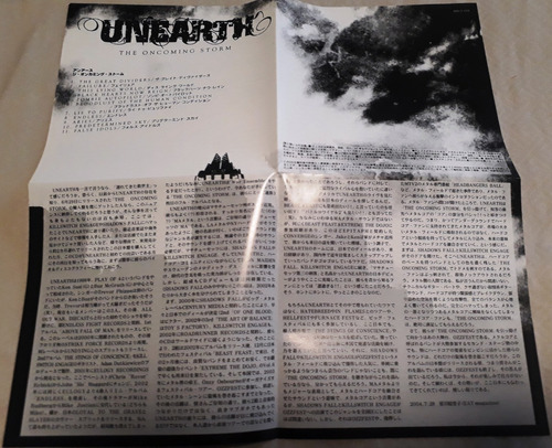 Cd Unearth - The Oncoming Storm 1era Ed. Japonesa Metalcore (Usado)