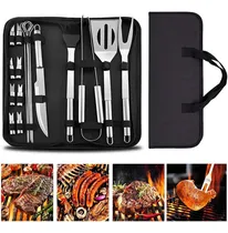 Comprar Set De 20 Utensilios Para Asador Carne Acero Inoxidable, Juego Utensilios De Cocina Para Barbacoa