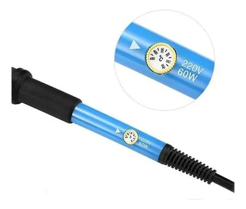 Kit Eléctrico Cautín 60w Regulable 17 Accesorios