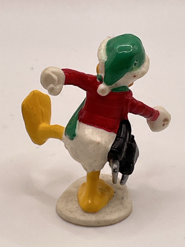 Pato Donald Duck Navidad Mini Figura 5.5cms Disney Año 2000 (Usado)