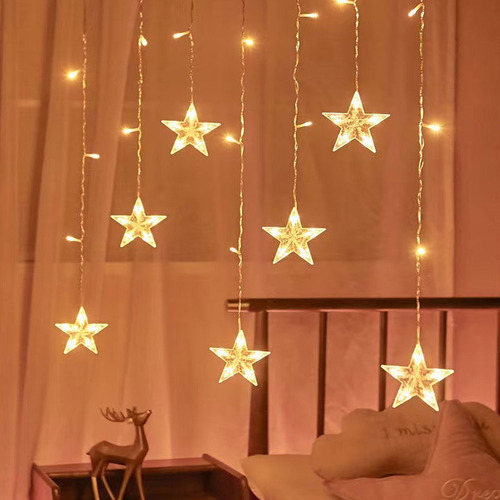 Para Guirnalda De Luces Navideñas Con Forma Estrella Para