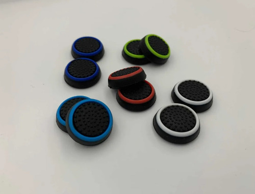 4 Pares De Grip Borracha Silicone Botão Xbox Ps4 Ps3 Wii