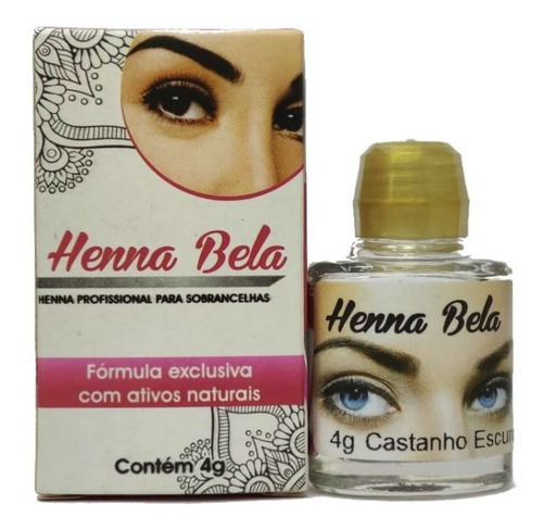 Henna Bela P/ Sobrancelhas - Escolha A Cor