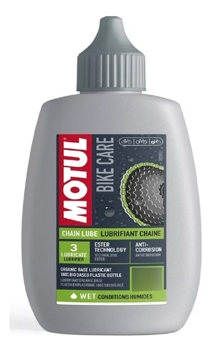 Óleo Lubrificante Corrente Bicicleta Motul - Úmido 100 Ml