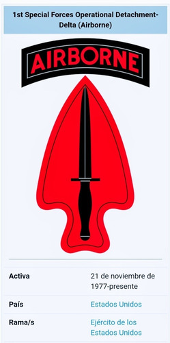 Pin Militar, Fuerzas Especiales, Delta Force, Estados Unidos