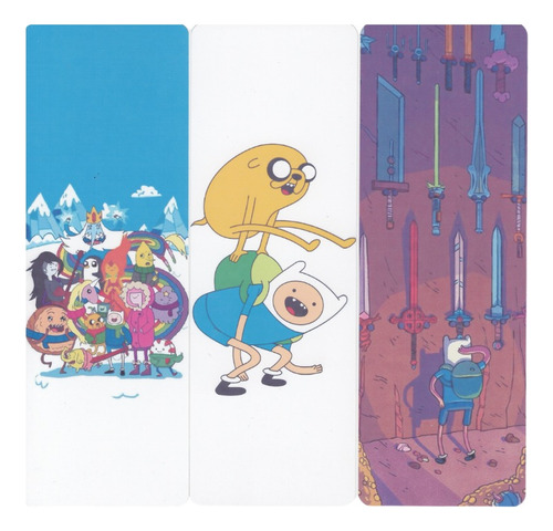 Pack 12 Separadores Para Libros Colección Adventure Time Multicolor Adventure Time 1