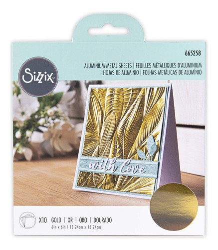 Sizzix Gold Lamina Aluminio Surfacez In Unidad