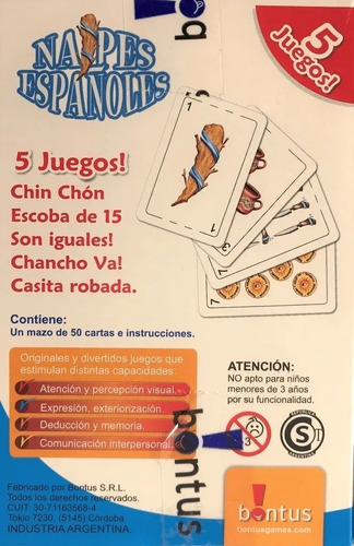 Juego De Cartas Naipes Españoles Bontus Varios Juegos