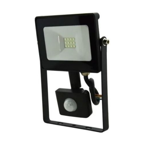 Foco Reflector Led 10w C/sensor Luz Fría - 1 Año De Garantía