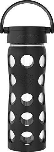 Lifefactory - Botella De Agua De Cristal Sin Bpa (40,6 Ml)