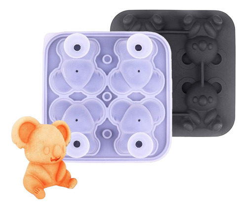 Moldes De Hielo Para Whisky Bandeja Para Hacer Hielo Con 4 C