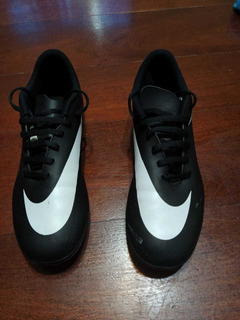 botines nike blanco y negro