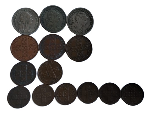 Antigas Moedas De 0,10, 0,20, 0,50 - Centavos D Portugal #av (Usado)