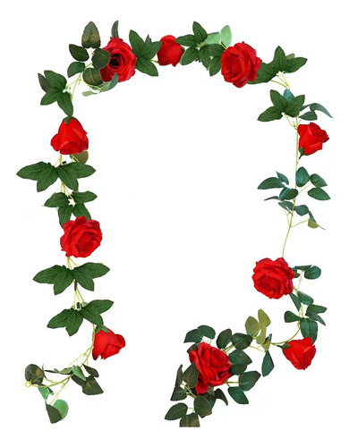 Artificial Enredadera Rosa 10uds Cabecera Boda/decoración