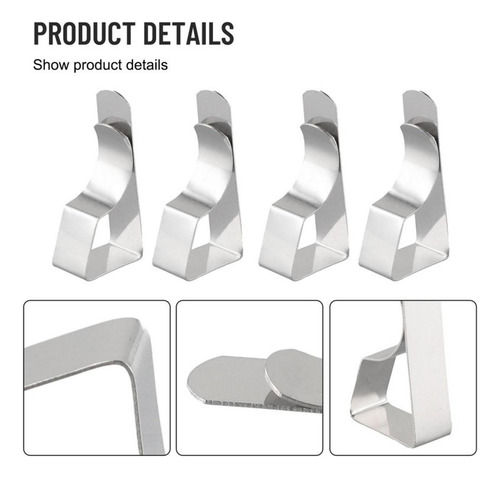 Clips 8pcs Clips De Falda De Acero Inoxidable Soporte Para