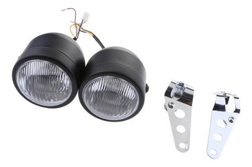 Imagen 2 de 12 de Motocicleta Con Doble Faro Delantero Accesorios Automóvil