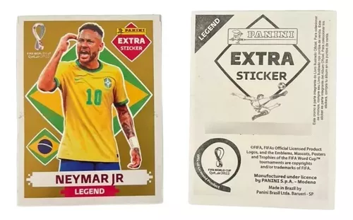 NEYMAR JUNIOR (Brasil) - KIT COM AS 4 FIGURINHAS EXTRA LEGENDS