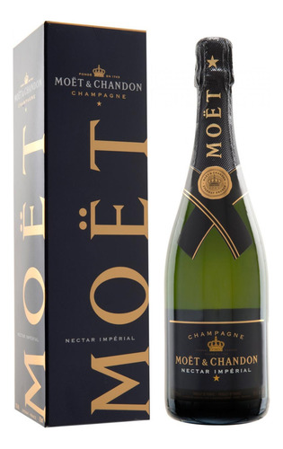 Pack De 4 Champagne Moet Chandon Nectar Imperial 750 Ml