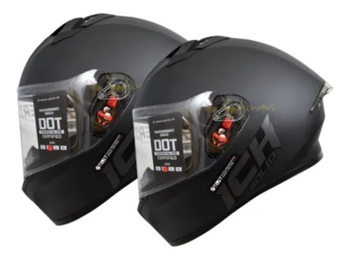 2 Cascos Moto Ich Certificados Integral