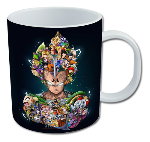 Taza, Tazon Mug, Majin Vegeta, Dragon Ball, Anime, 330cc