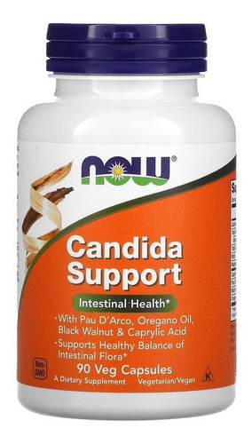 Now Foods Candida Support 90 Caps Vegano Importado Usa