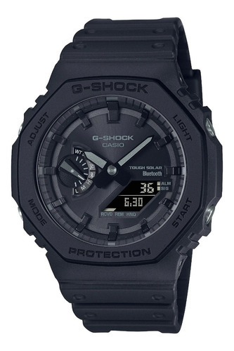 Reloj Casio Ga-b2100-1a1 Gshock Bluetooth Tough Solar Color Del Fondo Negro Color De La Malla Negro Color Del Bisel Negro