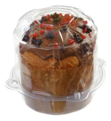 10un Embalagem Plástica De Panetone 500g Ou Trufado 1kg G33