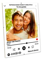 Comprar Cuadro Spotify Foto 20x25 Personalizado Con Vidrio Sin Marco