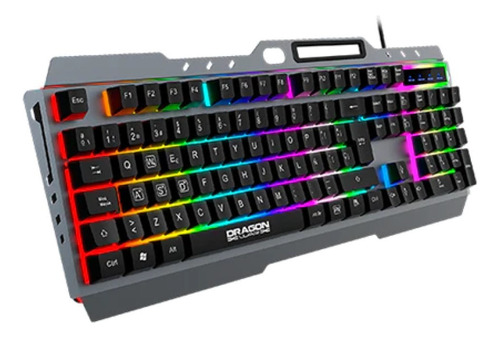 Kit Teclado Y Mouse Gamer Ne-484k Nexpet Rgb Con Mouse Pad