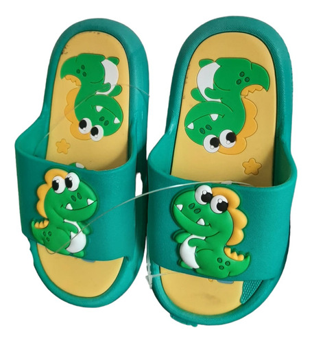 Ojotas/ Chancletas  Dinosaurios Goma Para Niños Del 26 Al 30