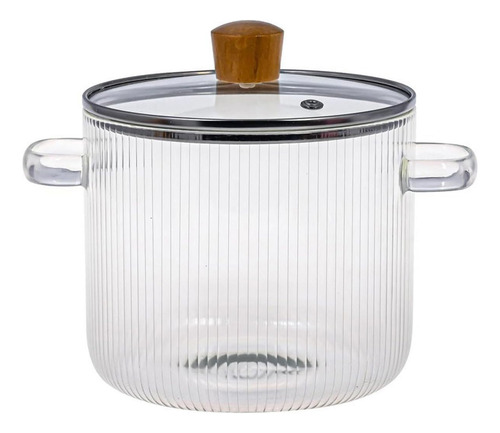 Olla De Vidrio Con Tapa Para Cocinar A Fuego Lento Para Coci