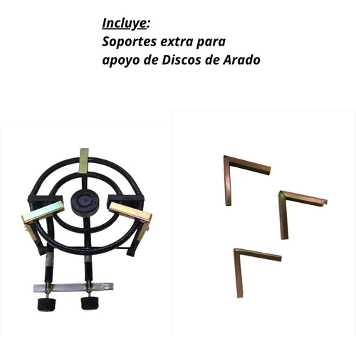 Imagen 3 de 5 de Mechero Quemador Hornalla Paellero Y Disco De Arado 30 Cm Re