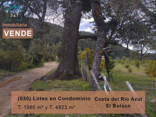 (030) El Bolson Lotes Costa Río Azul En Condominio