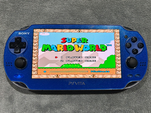 Ps Vita Fat 1000 Sapphire Blue Y 128gb Con Muchos Juegos Azul