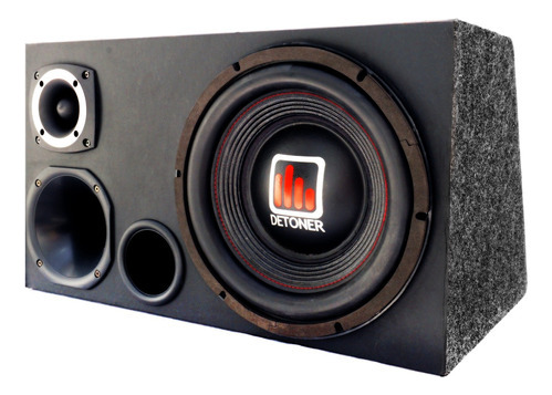 Caixa Trio Dutada Sub Detoner 12 300 Wrms + Modulo Taramps