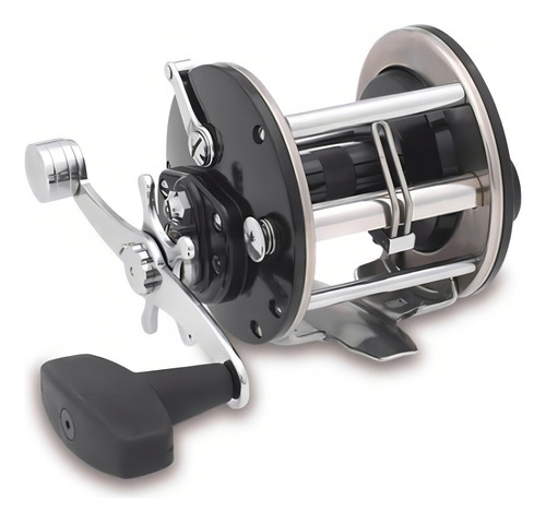 Reel Rotativo Penn 209m Level Wind Embarcado Trolling Color Negro Lado De La Manija Derecho